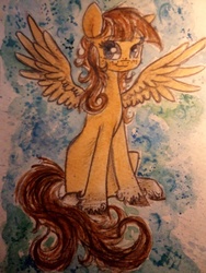 Size: 3240x4320 | Tagged: safe, artist:smartmeggie, oc, oc only, oc:hottie, high res, solo, traditional art