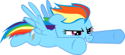 Size: 2364x1046 | Tagged: safe, artist:silentmatten, rainbow dash, pegasus, pony, g4, female, mare, simple background, solo, transparent background, vector