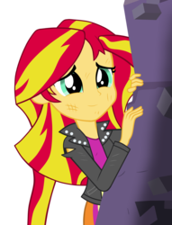 Size: 1700x2229 | Tagged: artist needed, safe, sunset shimmer, equestria girls, g4, my little pony equestria girls, female, inverted mouth, solo