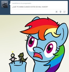 Size: 647x674 | Tagged: safe, rainbow dash, g4, ask-rd, female, solo, tumblr