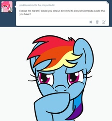 Size: 650x703 | Tagged: safe, rainbow dash, g4, ask-rd, female, solo, tumblr