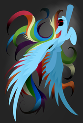 Size: 1181x1748 | Tagged: safe, artist:underpable, rainbow dash, pegasus, pony, g4, female, solo