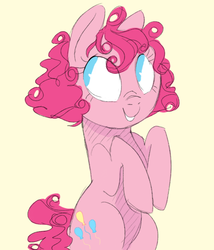 Size: 600x700 | Tagged: safe, artist:toodles3702, pinkie pie, g4, alternate hairstyle, female, short hair, short mane, solo