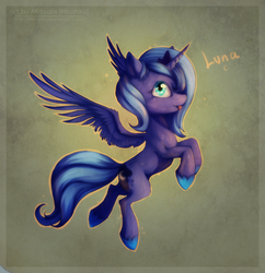 Size: 870x899 | Tagged: safe, artist:hioshiru, princess luna, g4, female, filly, s1 luna, slender, solo, thin, woona, younger