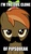 Size: 347x600 | Tagged: safe, button mash, pipsqueak, earth pony, pony, g4, :i, black background, button 'stache, colt, evil, foal, hat, image macro, looking at you, male, meme, propeller hat, simple background, smiling, smirk, solo, text