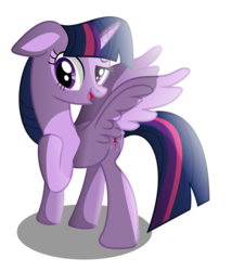 Size: 5137x6000 | Tagged: safe, artist:mlpwreck12345, twilight sparkle, alicorn, pony, g4, absurd resolution, female, mare, simple background, solo, spread wings, transparent background, twilight sparkle (alicorn), vector, wings