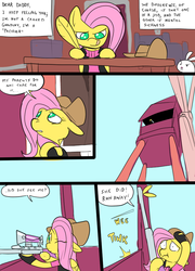 Size: 697x967 | Tagged: safe, artist:metal-kitty, angel bunny, fluttershy, g4, comic, crossover, meet the sniper, sniper, sniper (tf2), snipershy, team fortress 2