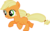 Size: 3843x2405 | Tagged: safe, artist:silentmatten, applejack, earth pony, pony, g4, cute, female, filly, filly applejack, jackabetes, running, simple background, solo, transparent background, vector, younger