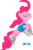 Size: 2207x3333 | Tagged: safe, artist:silentmatten, pinkie pie, earth pony, pony, g4, eyes closed, female, ice skates, mare, simple background, solo, transparent background, vector