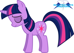 Size: 4940x3553 | Tagged: safe, artist:silentmatten, twilight sparkle, pony, unicorn, a canterlot wedding, g4, absurd resolution, eyes closed, female, simple background, solo, transparent background, unicorn twilight, vector