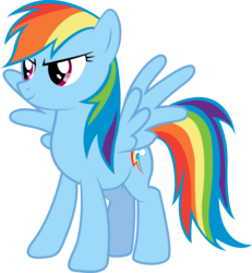 Size: 4946x5350 | Tagged: safe, artist:silentmatten, rainbow dash, pegasus, pony, g4, absurd resolution, female, mare, simple background, solo, spread wings, transparent background, vector, wings