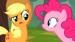 Size: 1280x720 | Tagged: safe, screencap, applejack, pinkie pie, g4, the last roundup