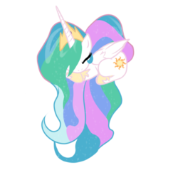 Size: 400x394 | Tagged: safe, artist:sinnisterasylum, princess celestia, alicorn, pony, g4, female, heart, heart pony, mare, palindrome get, simple background, sleeping, solo, transparent background