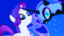 Size: 1268x708 | Tagged: safe, screencap, nightmare moon, rarity, friendship is magic, g4