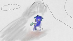 Size: 800x450 | Tagged: safe, artist:elusive, oc, oc only, oc:elusive, pony, art academy sketchpad, miiverse, solo, wii u