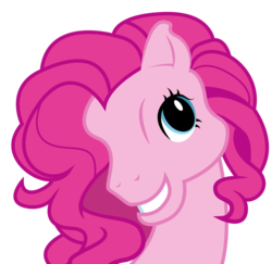 Size: 4250x4139 | Tagged: safe, artist:silentmatten, pinkie pie, g4, absurd resolution, female, simple background, solo, transparent background, vector