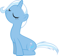 Size: 4872x4606 | Tagged: safe, artist:silentmatten, trixie, pony, unicorn, g4, absurd resolution, eyes closed, female, mare, simple background, solo, transparent background, vector