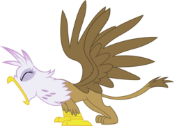 Size: 4604x3325 | Tagged: safe, artist:silentmatten, gilda, griffon, g4, female, simple background, solo, transparent background, vector