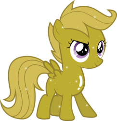 Size: 7283x7487 | Tagged: safe, artist:silentmatten, scootaloo, pegasus, pony, g4, absurd resolution, female, filly, foal, luster dust, luster dust-ified, simple background, solo, transparent background, vector