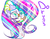 Size: 1109x866 | Tagged: safe, artist:extradan, fluttershy, robot, g4, female, flutterbot, psychedelic, solo