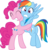 Size: 9003x9306 | Tagged: safe, artist:silentmatten, pinkie pie, rainbow dash, earth pony, pegasus, pony, g4, my little pony: friendship is magic, wonderbolts academy, ^^, absurd resolution, butt, duo, eyes closed, female, hug, lesbian, mare, plot, ship:pinkiedash, shipping, simple background, transparent background, vector