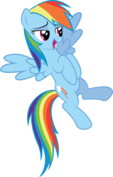 Size: 6542x10313 | Tagged: safe, artist:silentmatten, rainbow dash, pegasus, pony, g4, absurd resolution, female, mare, simple background, solo, transparent background, vector