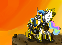 Size: 2831x2075 | Tagged: safe, artist:steptrool, princess celestia, g4, armor, royal guard