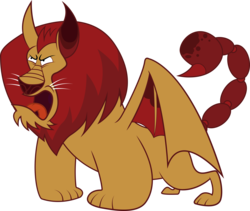 Size: 9496x8018 | Tagged: safe, artist:silentmatten, manny roar, manticore, friendship is magic, g4, absurd resolution, simple background, solo, transparent background, vector