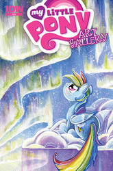 Size: 988x1500 | Tagged: safe, artist:sara richard, idw, rainbow dash, g4, aurora borealis, cover, female, solo