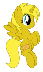 Size: 1846x3047 | Tagged: safe, artist:avarick, oc, oc only, oc:ticket, alicorn, pony, alicorn oc, simple background, solo, transparent background