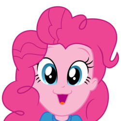Size: 9000x9000 | Tagged: safe, artist:radiationalpha, pinkie pie, equestria girls, g4, :3, absurd resolution, cute, diapinkes, faic, female, pinkie's catface, simple background, solo, transparent background, vector