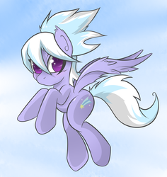 Size: 833x884 | Tagged: safe, artist:rainbro-stache, cloudchaser, g4, female, flying, solo