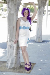 Size: 2304x3456 | Tagged: safe, artist:canhardlyfly, rarity, human, g4, anime expo, cosplay, glasses, high heels, irl, irl human, photo, solo