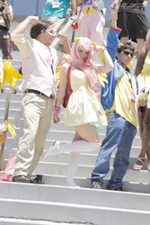 Size: 2304x3456 | Tagged: safe, artist:hybridrain, fluttershy, human, g4, anime expo, anime expo 2013, cosplay, irl, irl human, photo