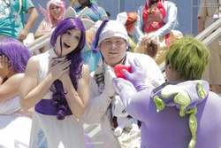 Size: 3456x2304 | Tagged: safe, rarity, spike, human, g4, cosplay, irl, irl human, photo