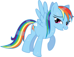 Size: 3000x2330 | Tagged: safe, artist:maximillianveers, rainbow dash, g4, female, simple background, solo, transparent background, vector, wet, wet mane