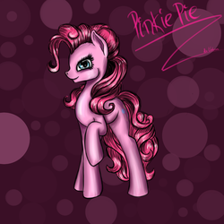 Size: 2000x2000 | Tagged: safe, artist:alicekvartersson, pinkie pie, earth pony, pony, g4, female, solo, text