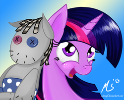 Size: 1000x806 | Tagged: safe, artist:ciscoql, smarty pants, twilight sparkle, g4