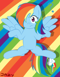 Size: 584x749 | Tagged: safe, artist:pokumii, rainbow dash, g4, female, solo