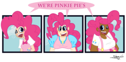 Size: 900x444 | Tagged: safe, artist:luigirivera, pinkie pie, human, g4, fat, humanized