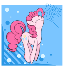 Size: 1100x1200 | Tagged: safe, artist:natsu714, pinkie pie, g4, female, solo, text