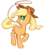 Size: 405x455 | Tagged: safe, artist:tsurime, applejack, earth pony, pony, g4, cute, female, jackabetes, lasso, mare, mouth hold, profile, simple background, solo, transparent background, unshorn fetlocks