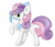 Size: 2300x2000 | Tagged: safe, artist:shyshyoctavia, sweetie belle, pony, unicorn, g4, female, jewelry, minecraft, mouth hold, nose wrinkle, pickaxe, raised hoof, regalia, simple background, smiling, solo, tiara, transparent background