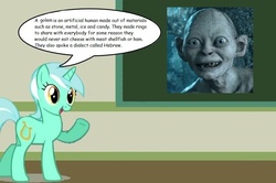 Size: 886x588 | Tagged: safe, lyra heartstrings, golem, g4, chalkboard, gollum, hebrew, human studies101 with lyra, judaism, lord of the rings, meme