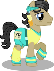 Size: 1232x1615 | Tagged: safe, artist:punzil504, filthy rich, earth pony, pony, g4, male, simple background, solo, stallion, sweatband, transparent background, vector