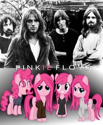 Size: 619x756 | Tagged: safe, artist:thisisdashie, pinkie pie, earth pony, pony, g4, david gilmour, nick mason, pink floyd, ponified, richard wright, roger waters, rule 63