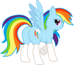 Size: 800x693 | Tagged: safe, artist:jimmytrius, rainbow dash, g4, butt, clothes, female, plot, simple background, socks, solo, transparent background