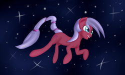 Size: 2500x1500 | Tagged: safe, artist:srk-ares, scorpio (g4), earth pony, pony, g4, constellation, female, happy, mare, ponyscopes, scorpio, space, stars, zero gravity, zodiac