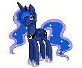 Size: 119x98 | Tagged: safe, artist:pi-xie, princess luna, g4, animated, female, lowres, pixel art, simple background, solo, transparent background