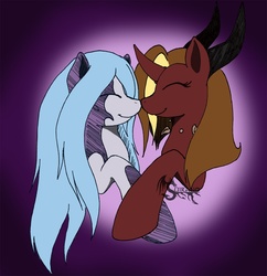Size: 1000x1033 | Tagged: safe, artist:suirano, oc, oc only, oc:fire eclipse, happy, nuzzling